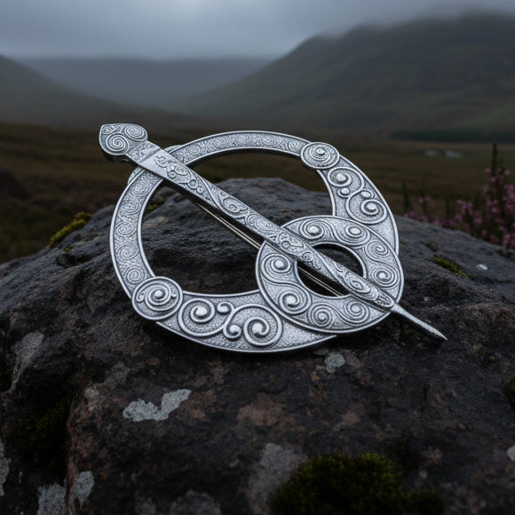 Kirkwell Celtic Penannular Brooch - Handmade in Scotland