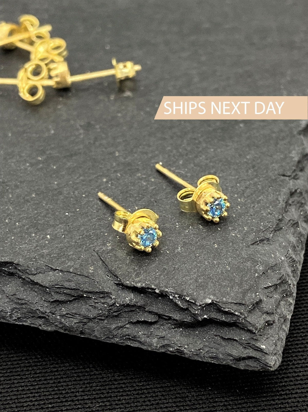 Birthstone Stud Earrings by SilverGoldandRose | earrings | Wiccan Center