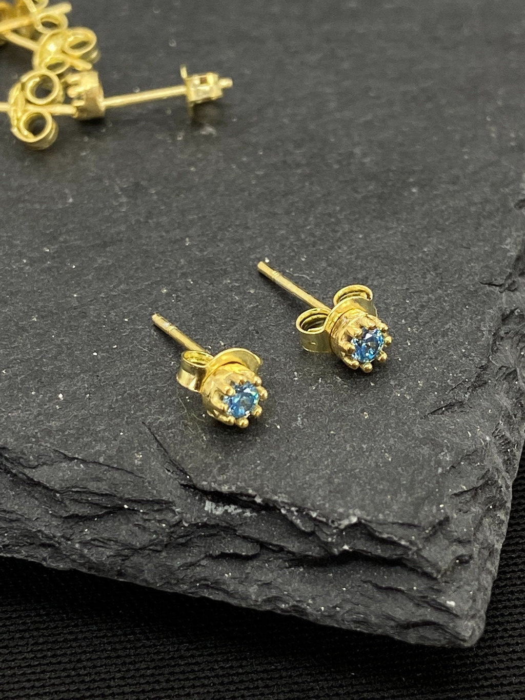 Birthstone Stud Earrings by SilverGoldandRose | earrings | Wiccan Center