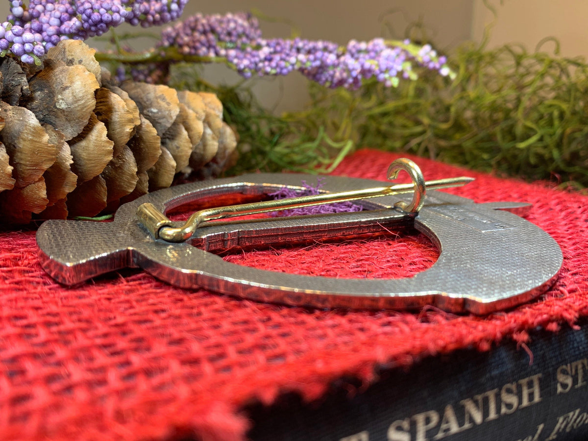 Large Scottish Thistle Penannular Brooch - Handmade in Scotland