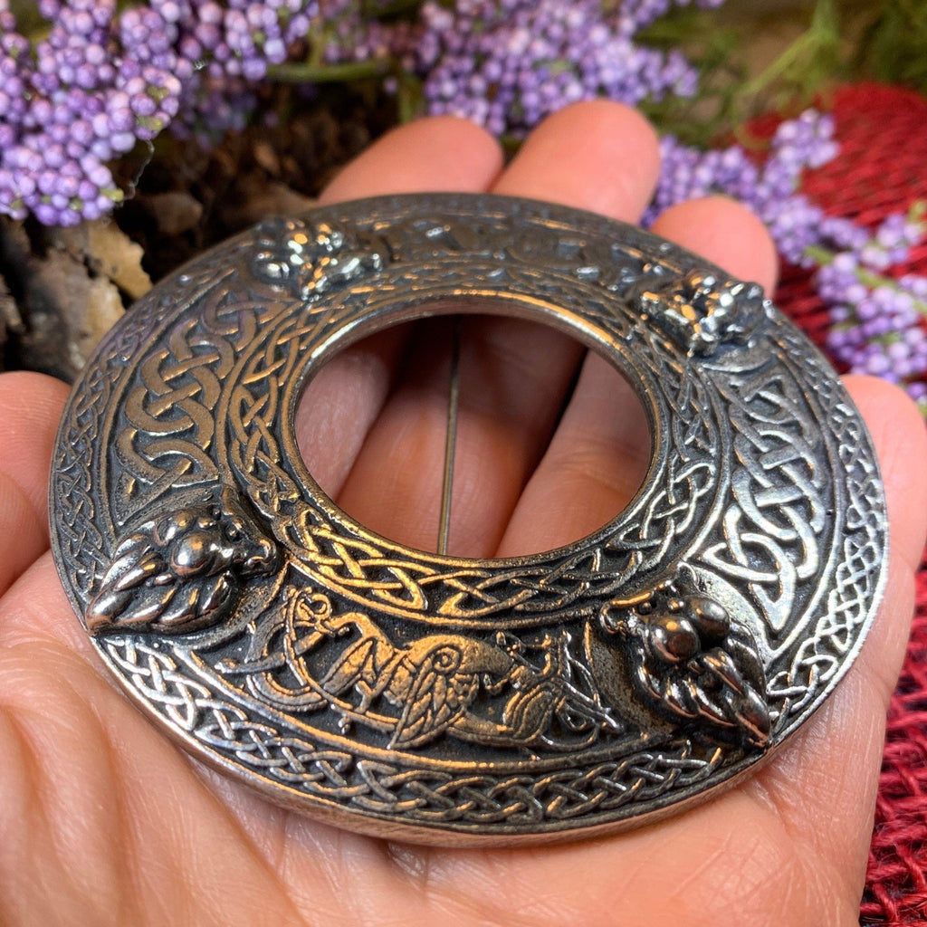 Bold Large Scottish Lion Brooch - Handmade in Scotland