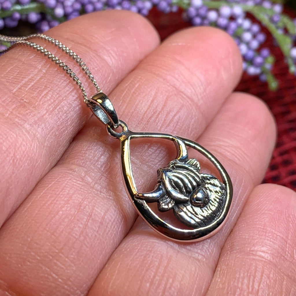Highland Cow Necklace | Pendant | Wiccan Center