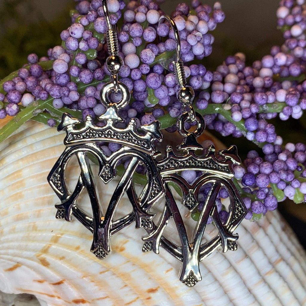 Lovely Scottish Luckenbooth Earrings in Pewter | Dangle Earrings | Wiccan Center