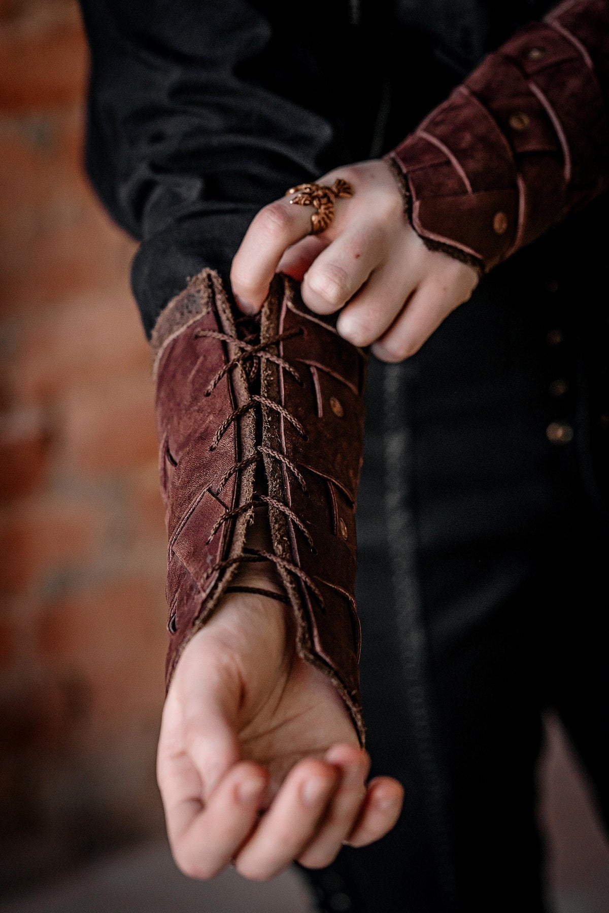 Medieval leather bracers for Larp | | Wiccan Center