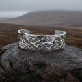 Celtic Wolf Cuff Bracelet - Handmade in Scotland | Cuff Bracelet | Wiccan Center