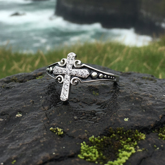 Faithfully Cross Ring | Ring | Wiccan Center