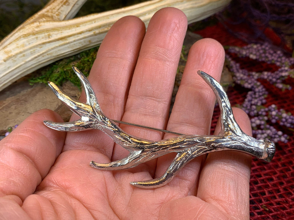Damh Antler Kilt Pin - Handmade in Scotland | Kilt Pin | Wiccan Center