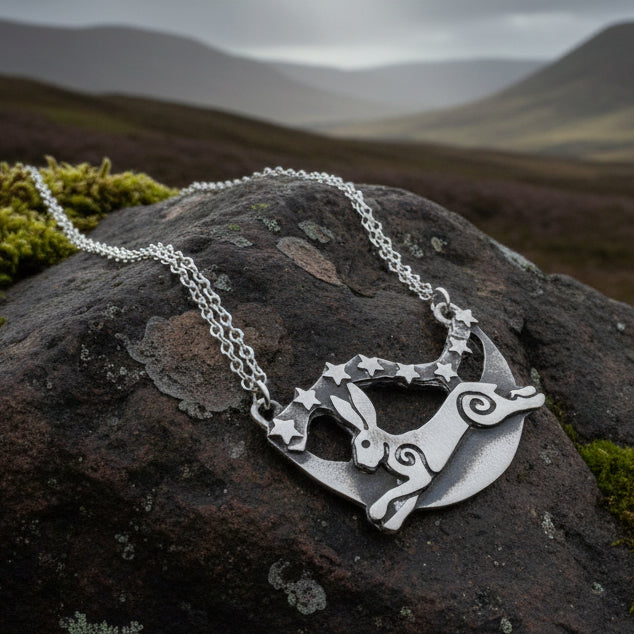 Skyrunner Rabbit Necklace - Handmade in Scotland | Necklet | Wiccan Center