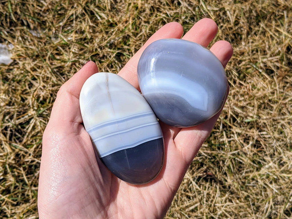 Banded Agate Palm Stones | | Wiccan Center
