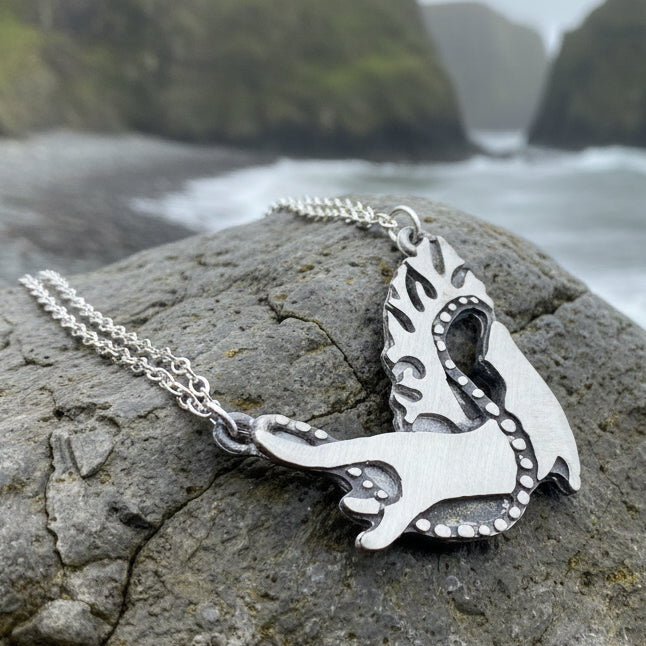 Waterdancer Otter Necklace - Handmade in Scotland | Necklet | Wiccan Center