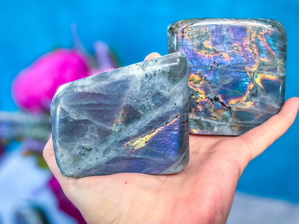 Purple Labradorite Crystal Freeform, Rainbow Labradorite, White Labradorite, Grey Labradorite | | Wiccan Center