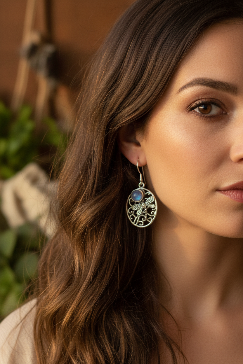 Forest Glen Dragonfly Earrings | Dangle Earrings | Wiccan Center