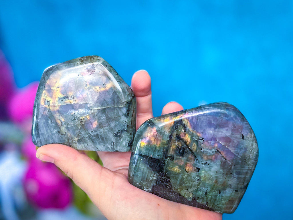 Purple Labradorite Crystal Freeform, Rainbow Labradorite, White Labradorite, Grey Labradorite | | Wiccan Center