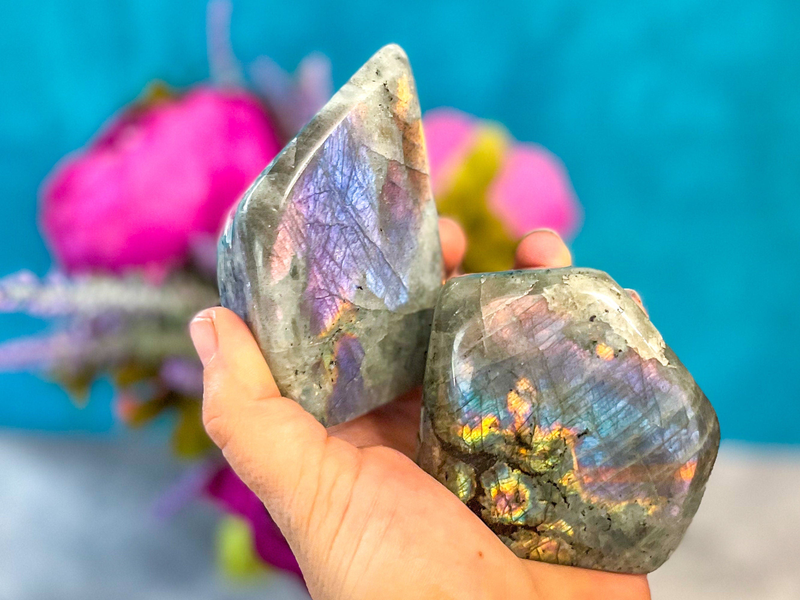 Purple Labradorite Crystal Freeform, Rainbow Labradorite, White Labradorite, Grey Labradorite | | Wiccan Center