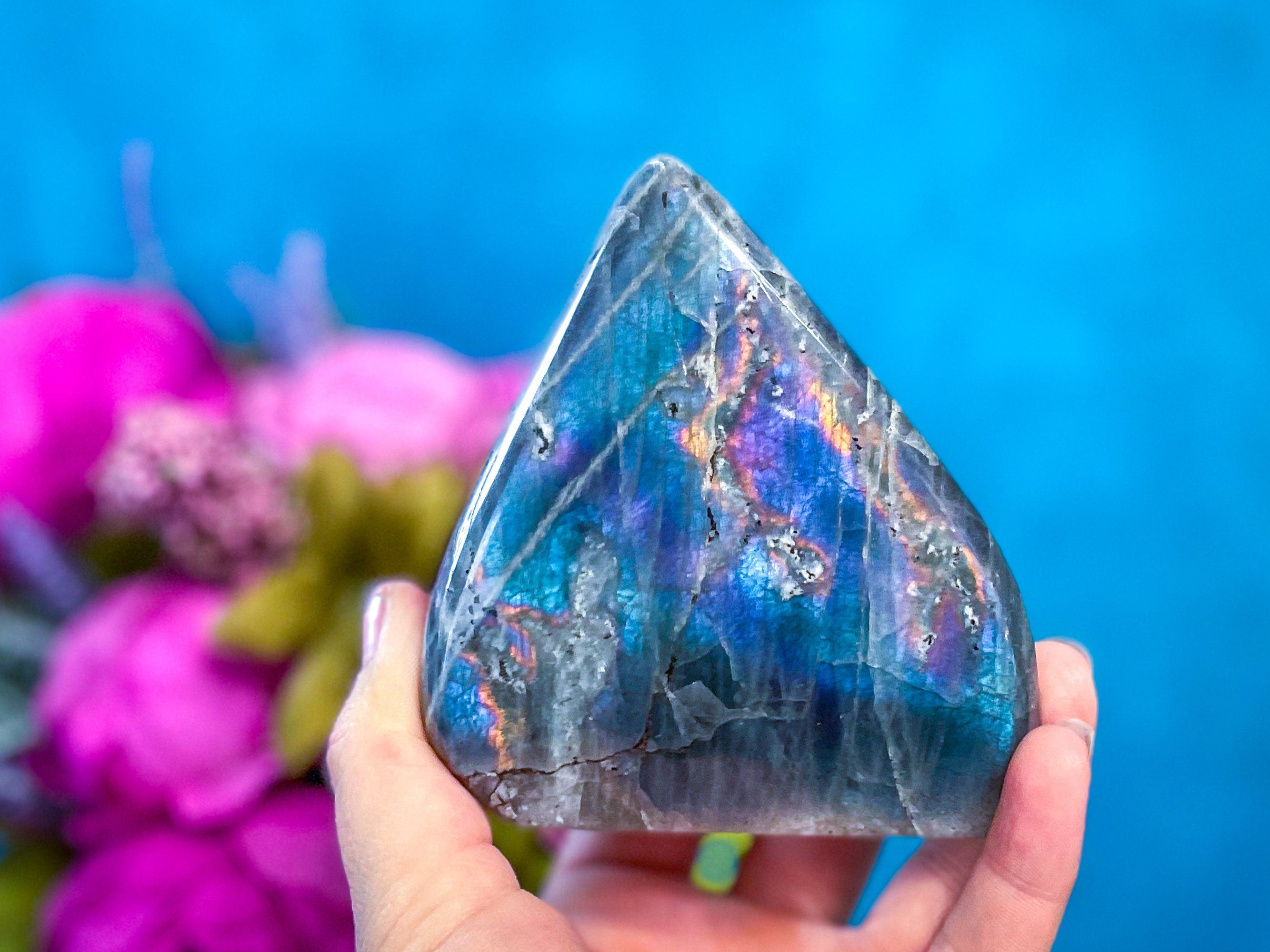 Purple Labradorite Crystal Freeform, Rainbow Labradorite, White Labradorite, Grey Labradorite | | Wiccan Center