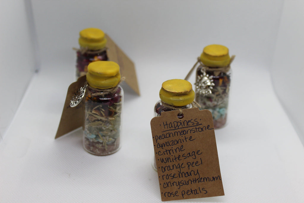 Happiness Happy Spell Jar Witch Witchy Witchcraft Wicca Wiccan Pagan Metaphysical