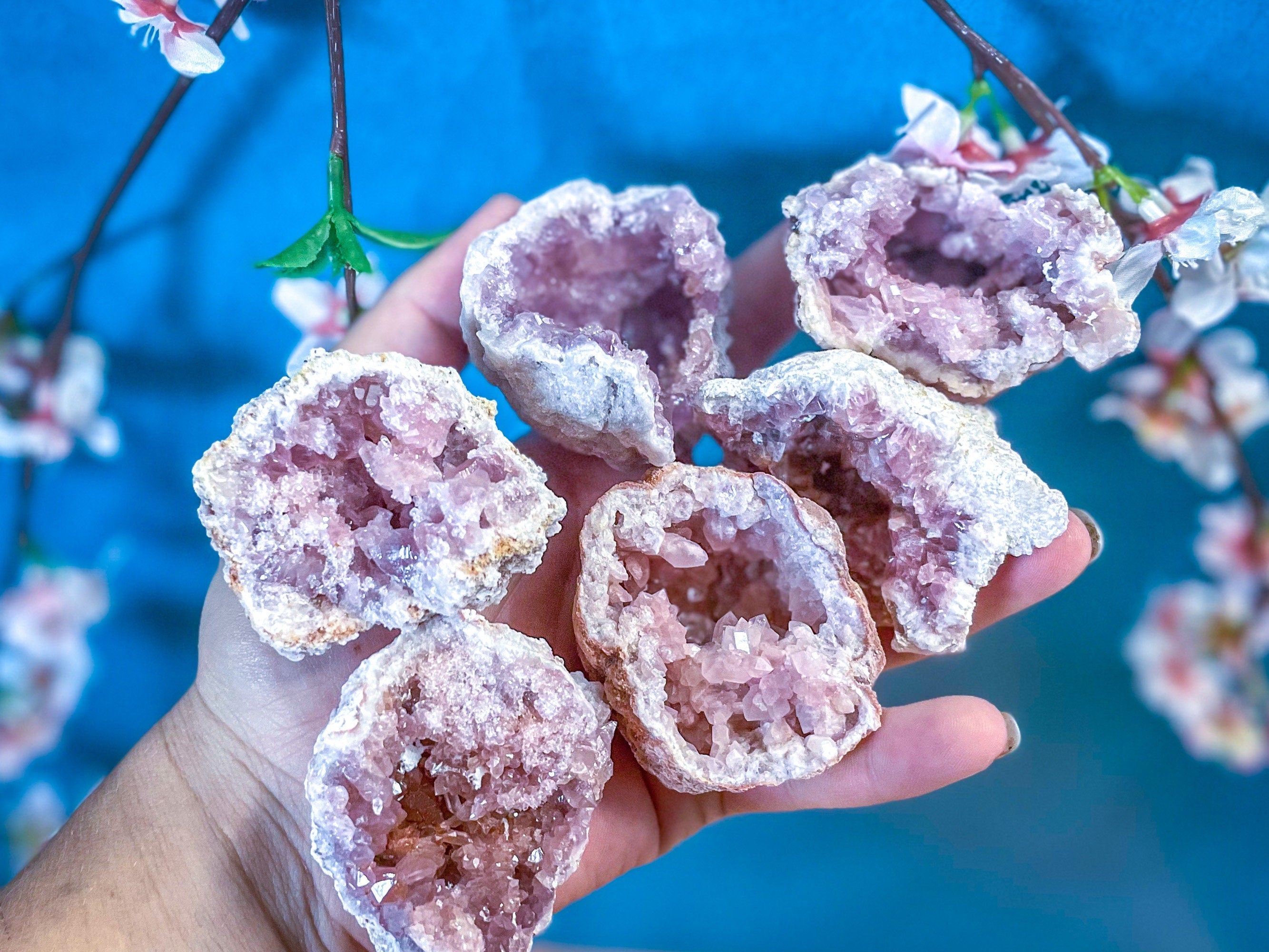 Pink Amethyst crystal Cluster | | Wiccan Center