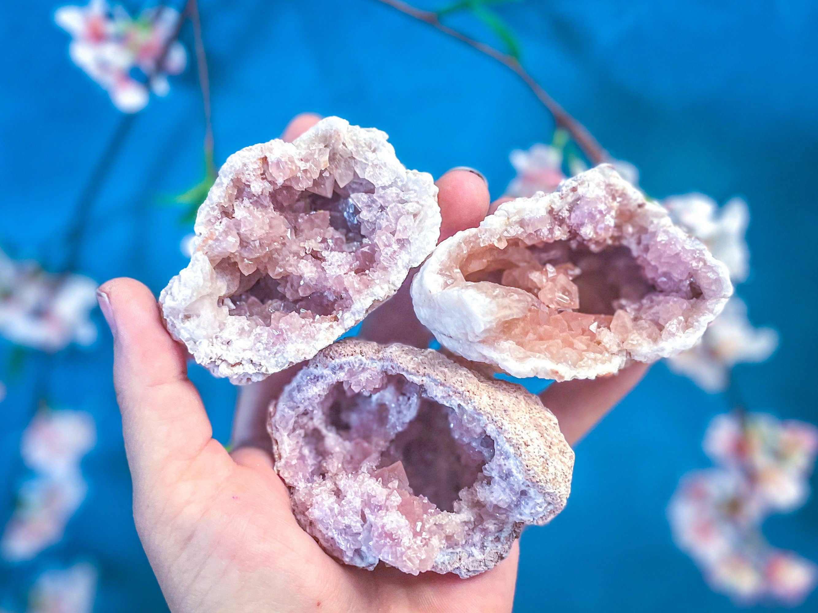 Pink Amethyst crystal Cluster | | Wiccan Center