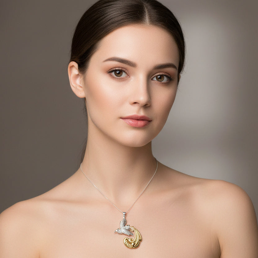 Firesong Phoenix Necklace | Pendant | Wiccan Center