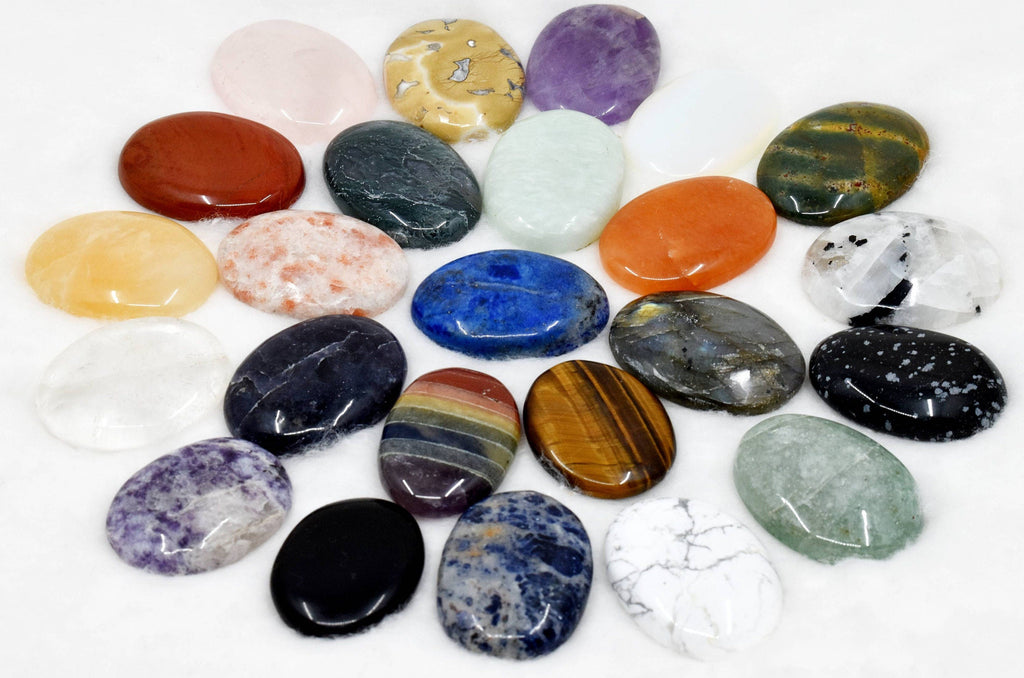 Mix 25pcs Bulk Worry Stones ,Wholesale Worry Stones, Bulk Pocket Palm Stones | Worry & Palm Stones | Wiccan Center