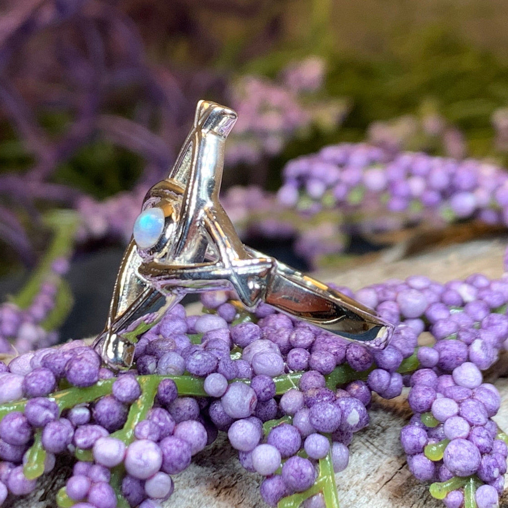 Moonstone Saint Brigid's Cross of Ireland Ring | Ring | Wiccan Center