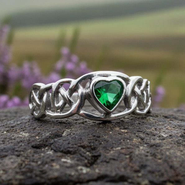Amore Celtic Heart Ring in Sterling Silver | Ring | Wiccan Center