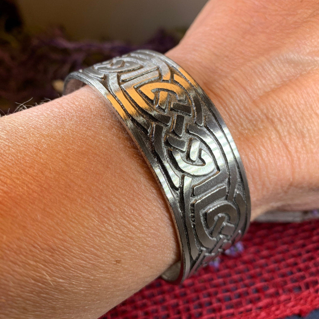 Lindesfarne Celtic Knot Bracelet | Cuff Bracelet | Wiccan Center