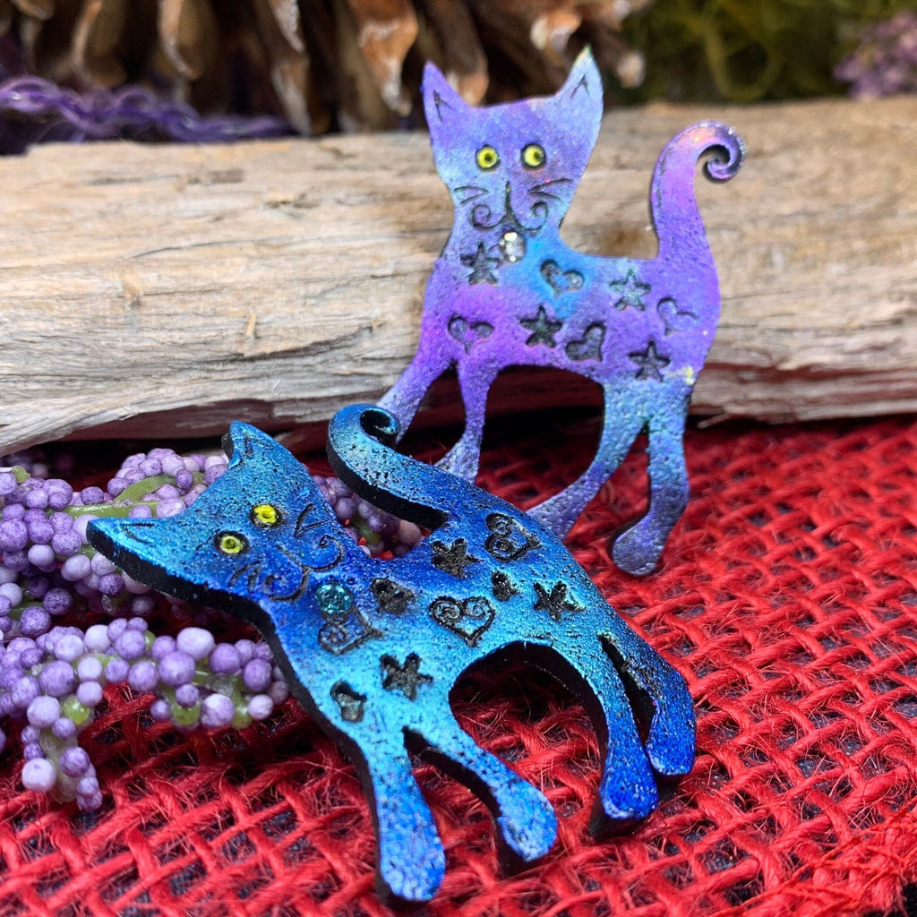Zesty Cat Brooch - Handmade in Scotland | Brooch | Wiccan Center
