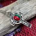 Heathergems Celtic Cross Necklace - Handmade in Scotland