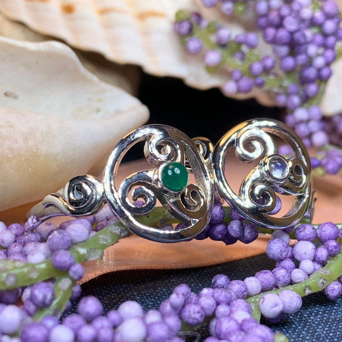 Amrita Celtic Triple Spiral Ring in Sterling Silver | Ring | Wiccan Center
