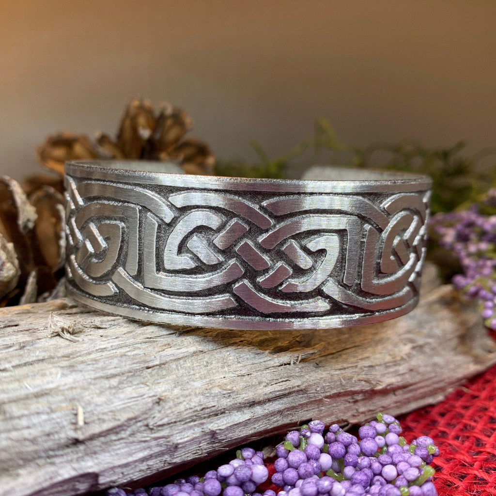 Lindesfarne Celtic Knot Bracelet | Cuff Bracelet | Wiccan Center
