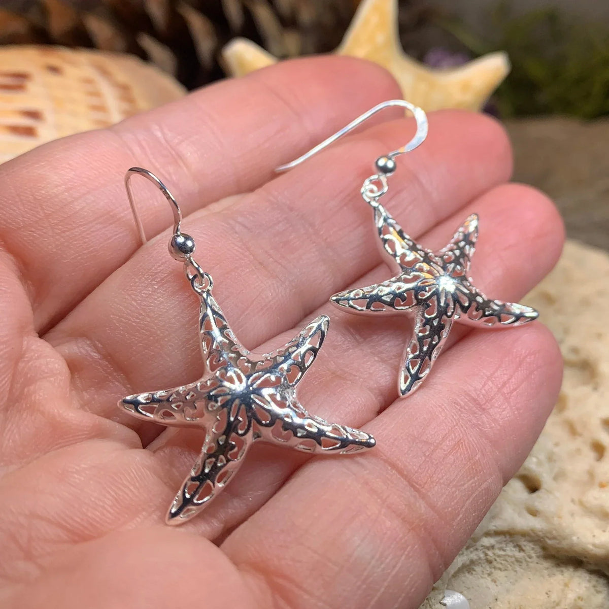 Cassie Starfish Earrings | Dangle Earrings | Wiccan Center