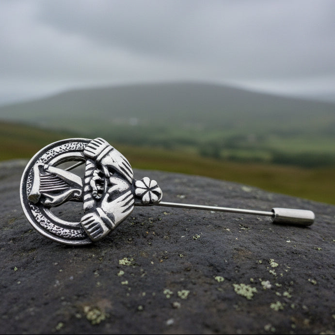 Irish Claddagh Stick Pin | Brooch | Wiccan Center