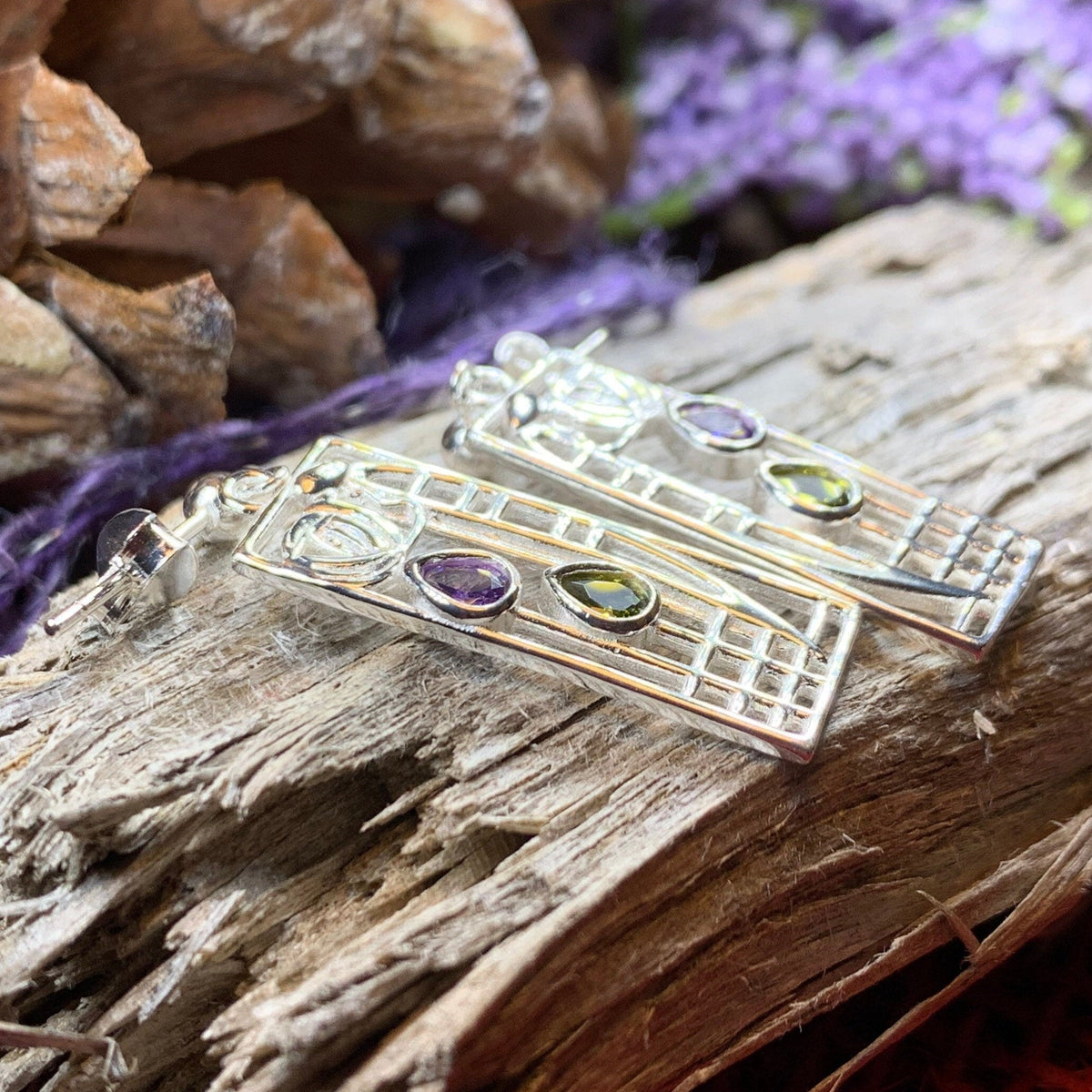 Cairn Lover Mackintosh Earrings from Scotland | Dangle Earrings | Wiccan Center