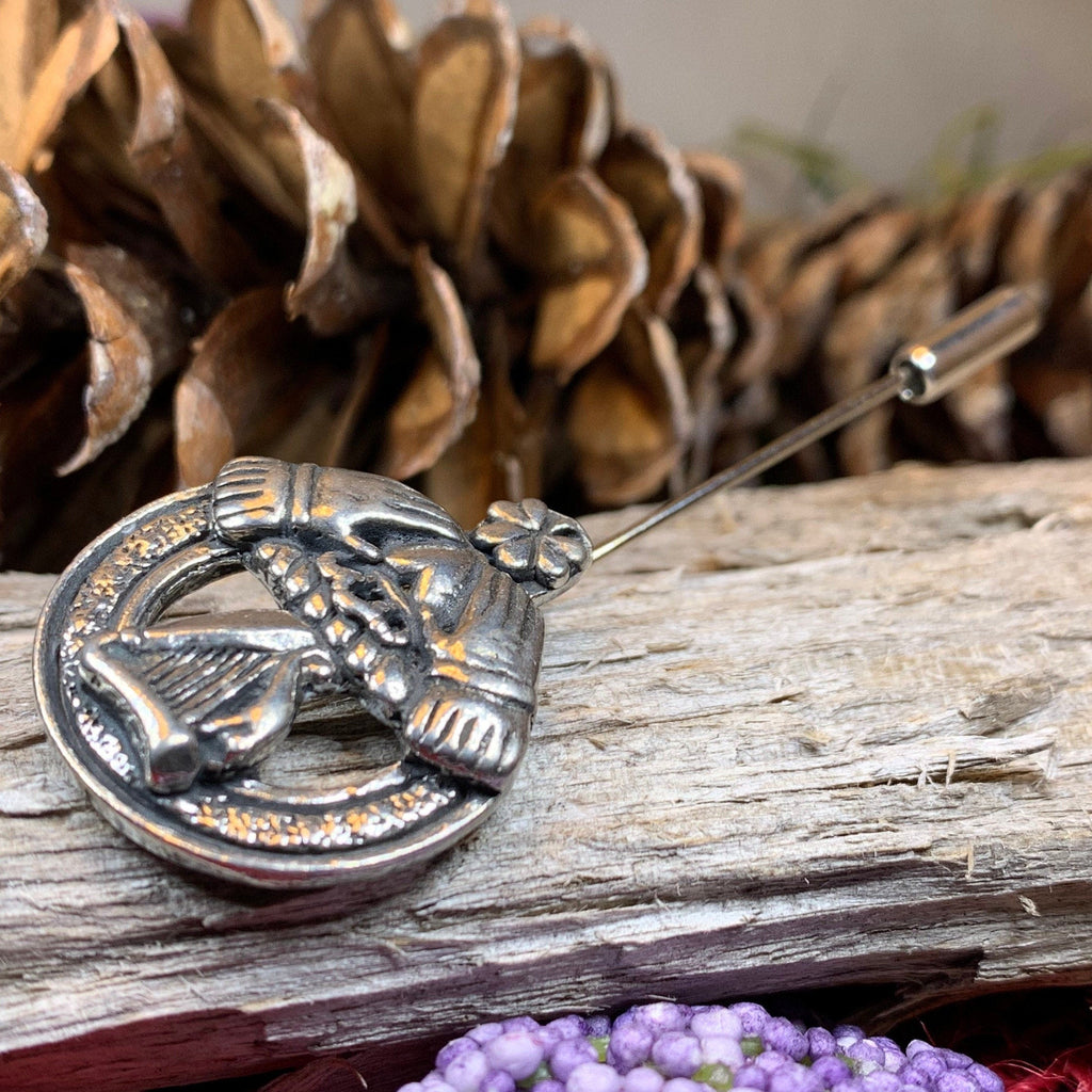 Irish Claddagh Stick Pin | Brooch | Wiccan Center