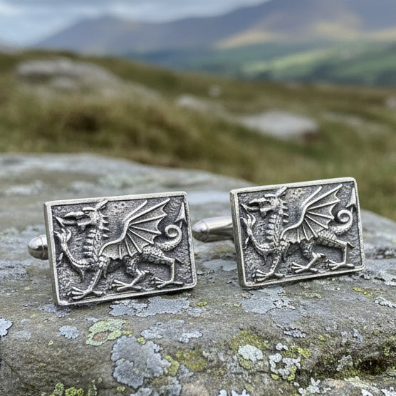 Aeron Welsh Dragon Cufflinks for Men | Cuff Links | Wiccan Center