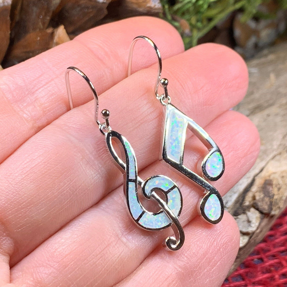 Symphony Opal Music Earrings | Dangle Earrings | Wiccan Center
