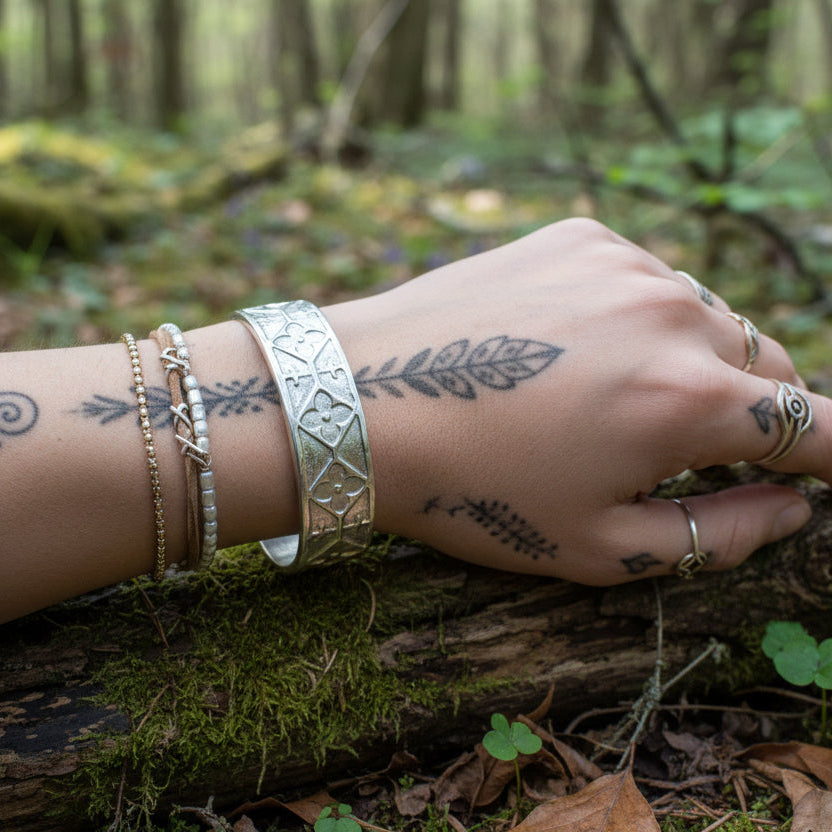 Cathedral Celtic Cuff Bracelet - Handmade in Scotland | Cuff Bracelet | Wiccan Center