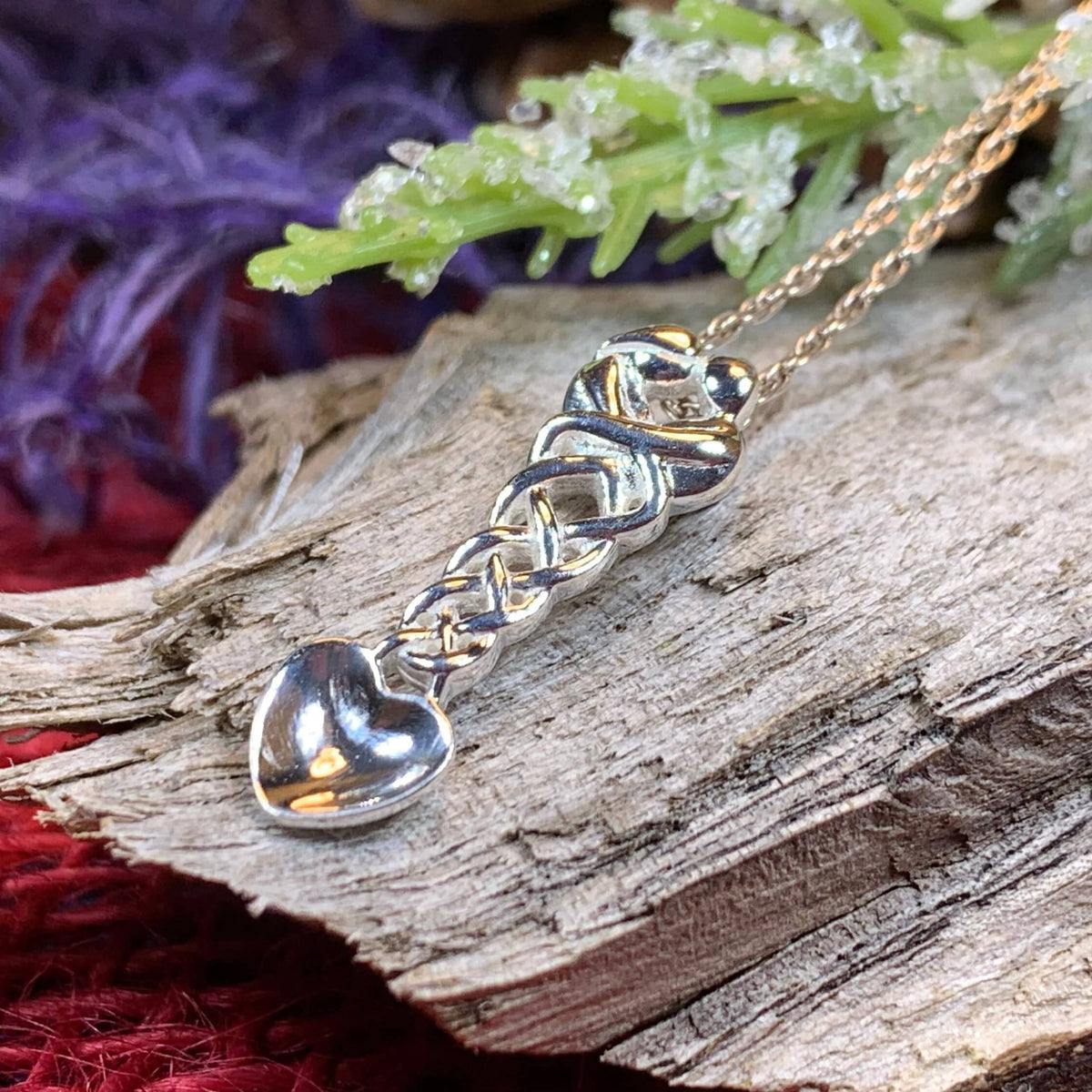 Welsh Loving Arms Love Spoon Necklace | Pendant | Wiccan Center