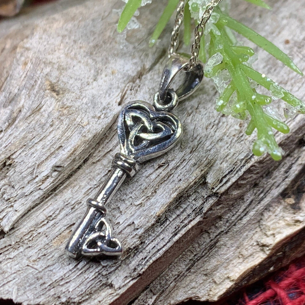 Petite Celtic Key Necklace | Pendant | Wiccan Center