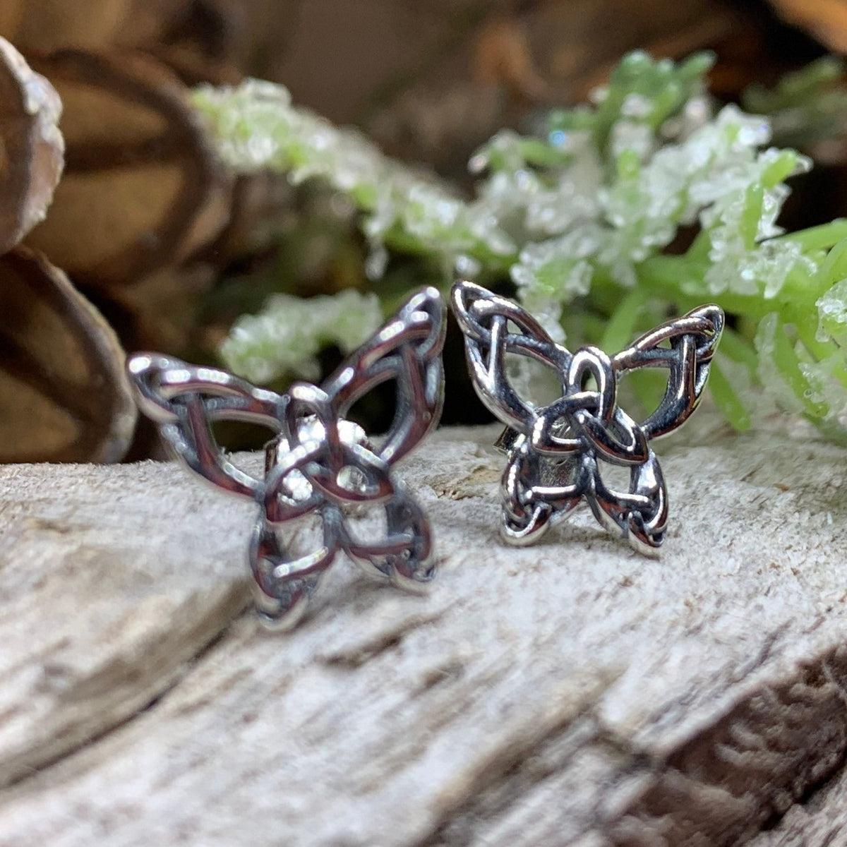Celtic Butterfly Post Earrings | Post Earrings | Wiccan Center