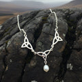 Pearl Celtic Knot Necklace - Handmade in Scotland | Necklet | Wiccan Center