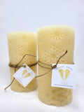 Snowflake Pillar Candle, Christmas PIllar Candle, Holiday PIllar, Candle | Candle | Wiccan Center