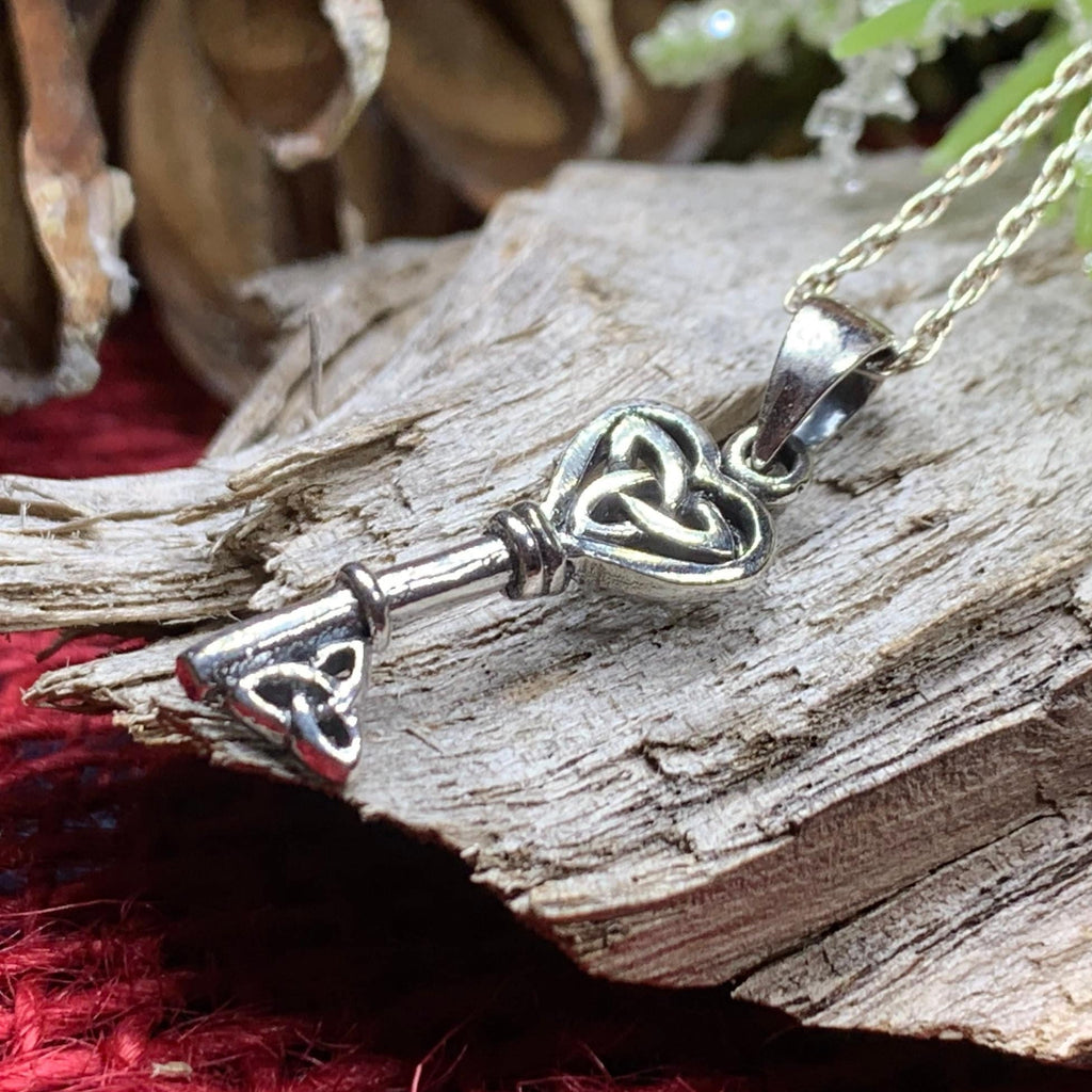 Petite Celtic Key Necklace | Pendant | Wiccan Center