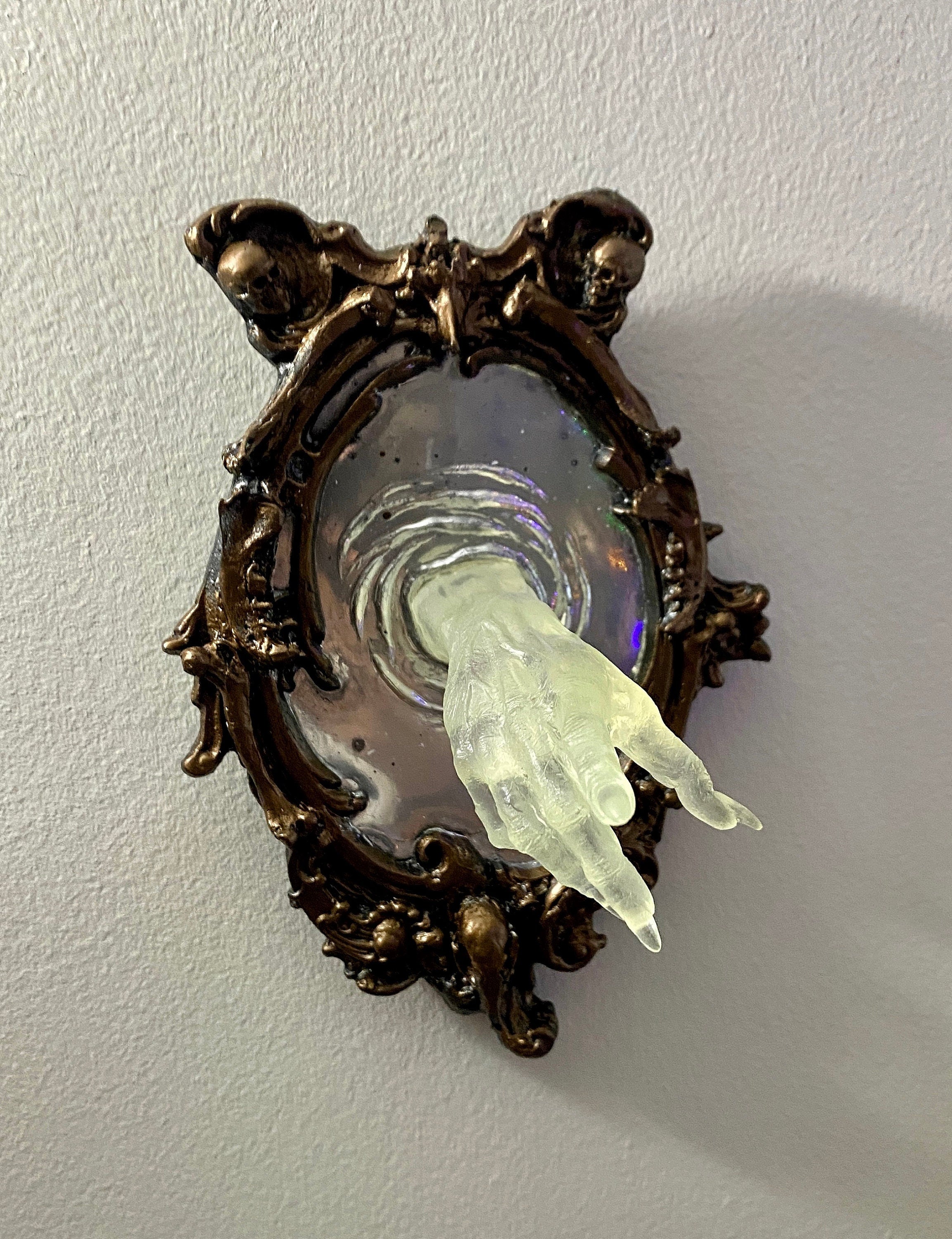 Spectral Hand Wall Plaque, Glow in the Dark