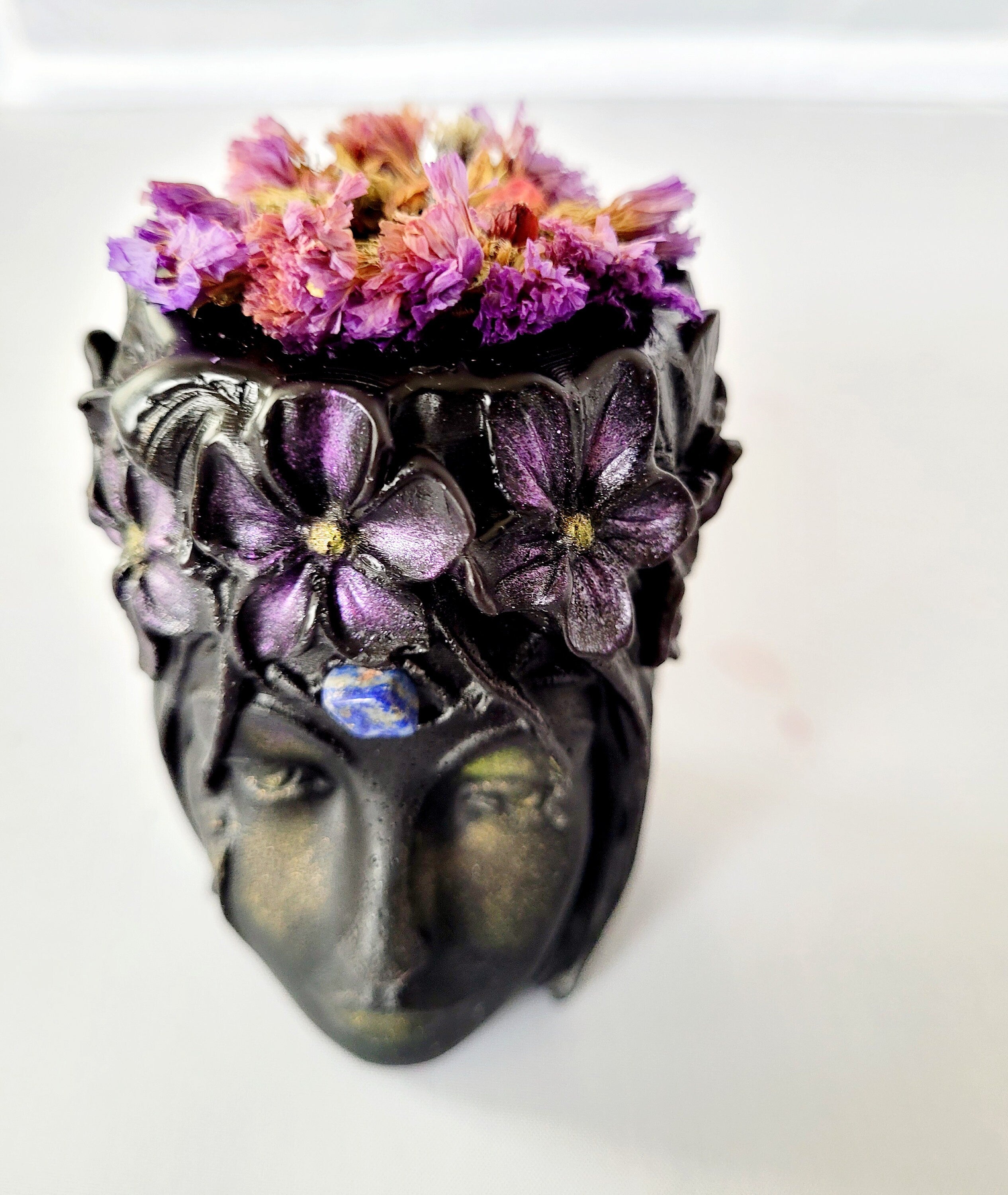 Earth Goddesss Head- Adorned | Candle | Wiccan Center