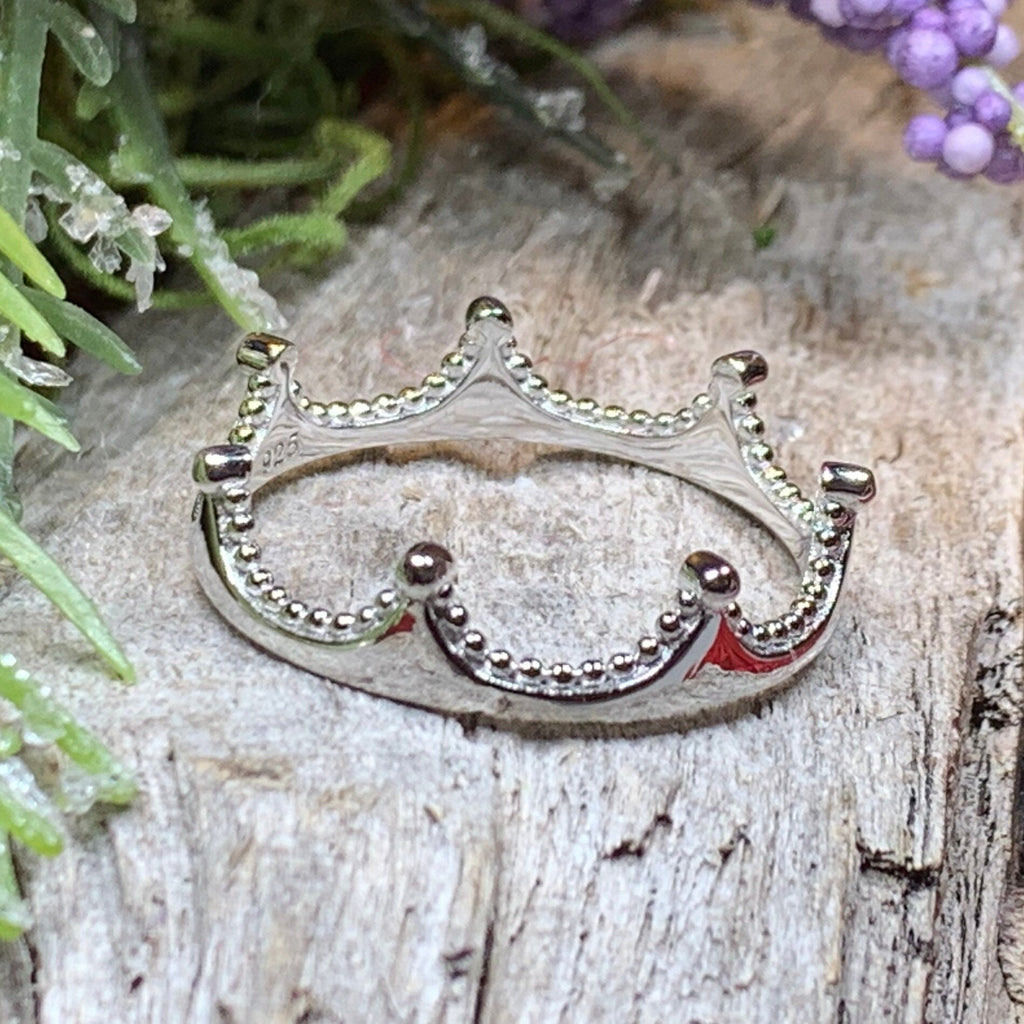 Rapunzel Crown Ring in Sterling Silver