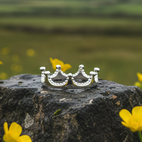 Rapunzel Crown Ring in Sterling Silver
