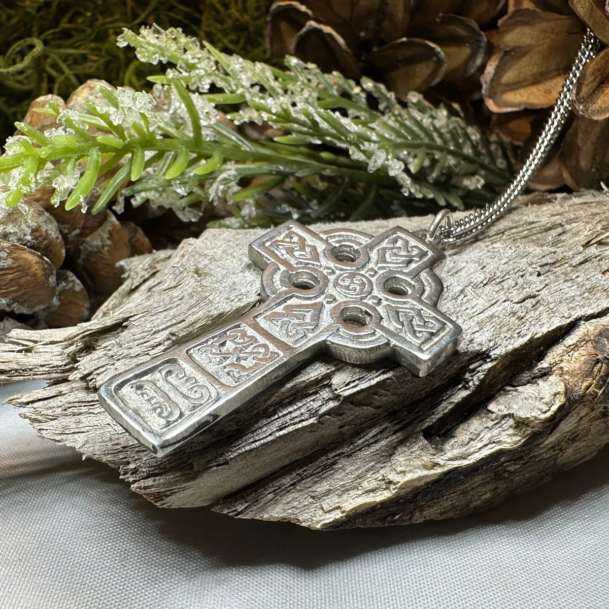 Connor Celtic Cross Necklace - Handmade in Scotland