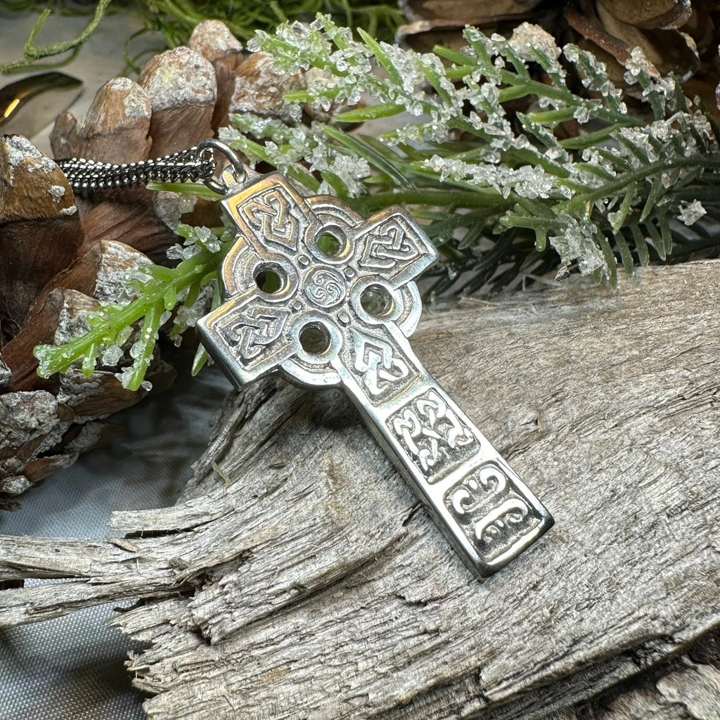 Connor Celtic Cross Necklace - Handmade in Scotland